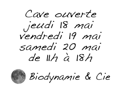 Cave ouverte chez Biodynamie & Cie du 18 au 20 mai 2023